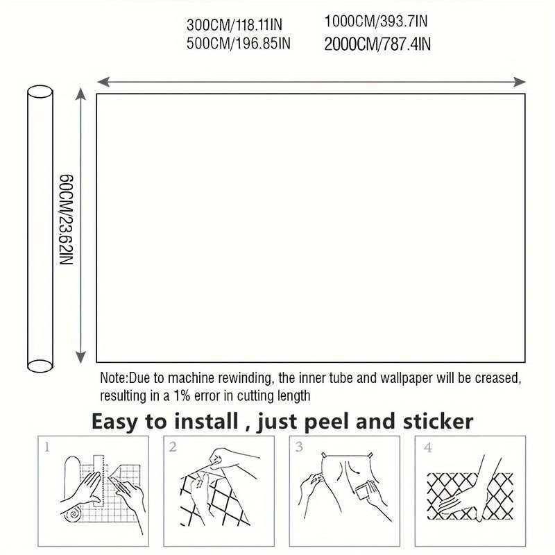 1PC Wall Stickers Red 118.11inX23.62in 300cmX60cm