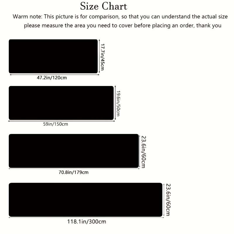 1Pc 17.7x47.2inch 45x120cm Floor Mat