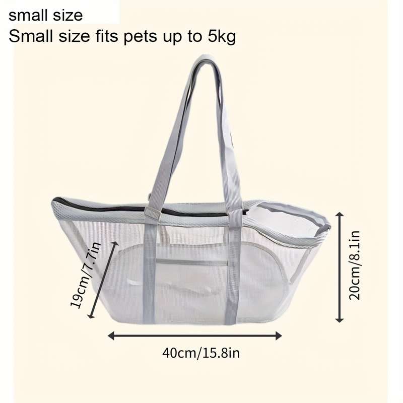 1pc Gray S Pet Bag