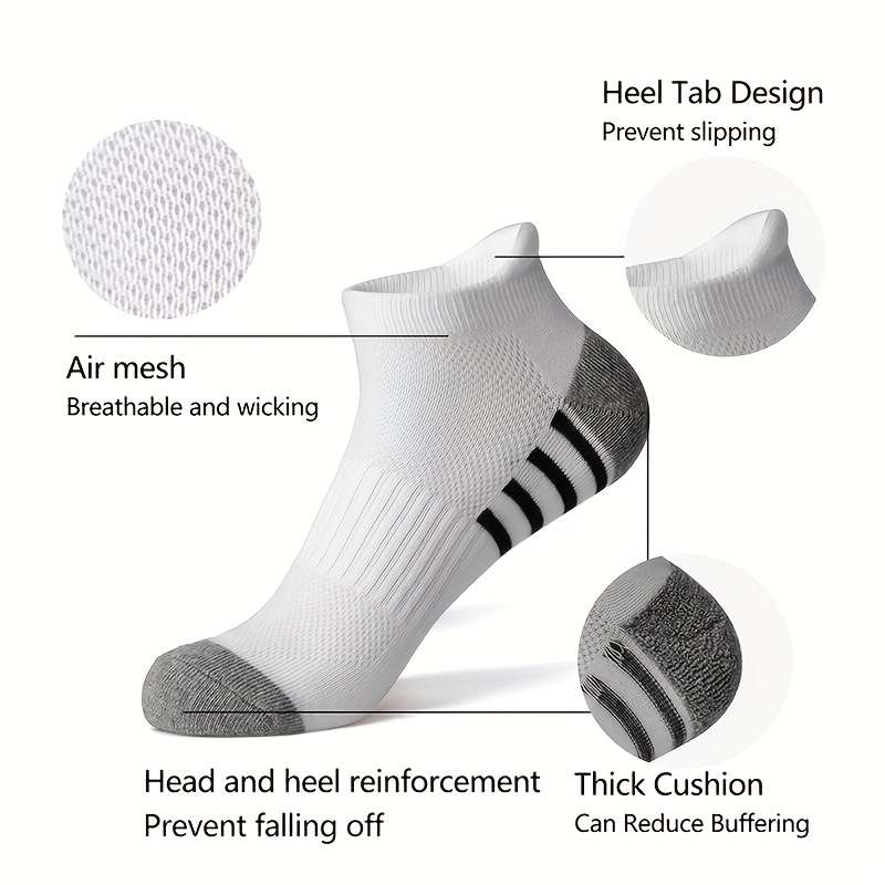 12 Pairs White And Gray One Size High Elastic Socks