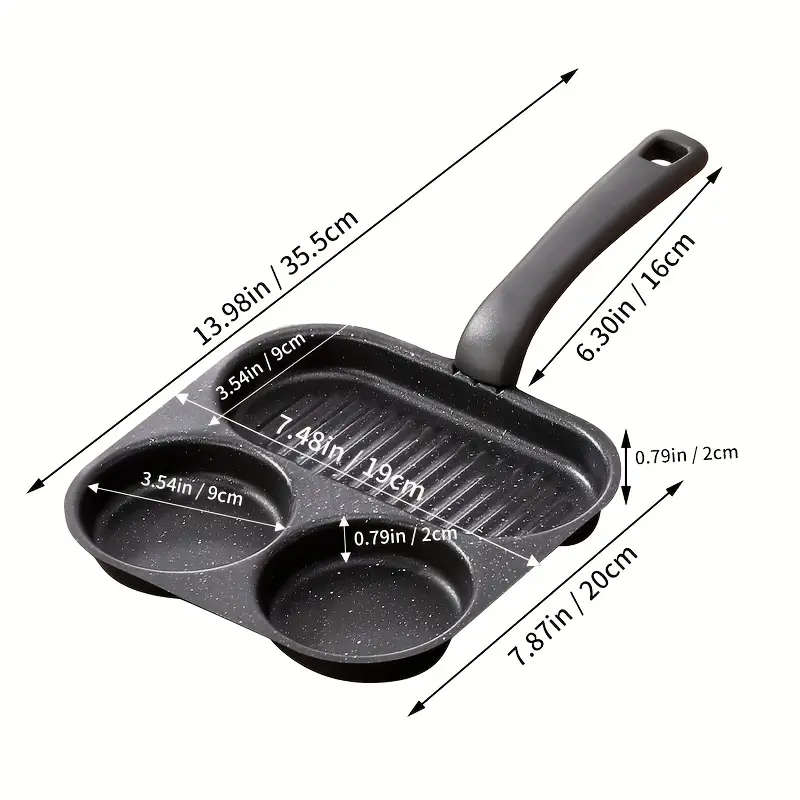 3-In-1 Breakfast Thick Frying Pan