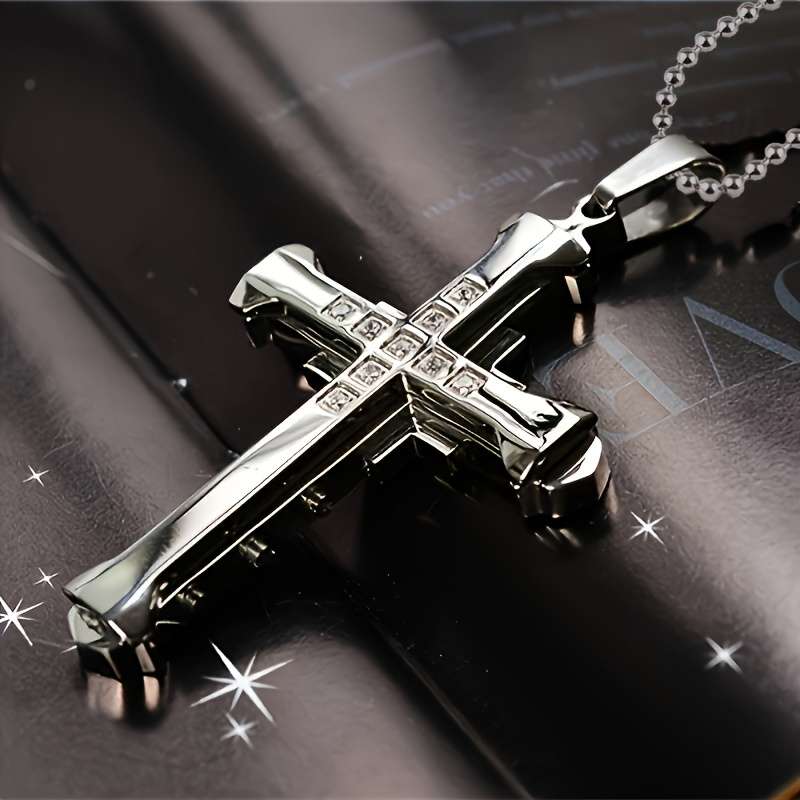 1 Piece Golden Jesus Theme Pendant