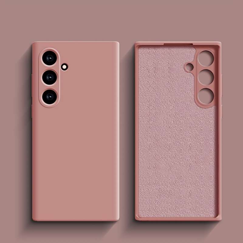 1pc Pink Color For Samsung Galaxy S25 Phone Cases