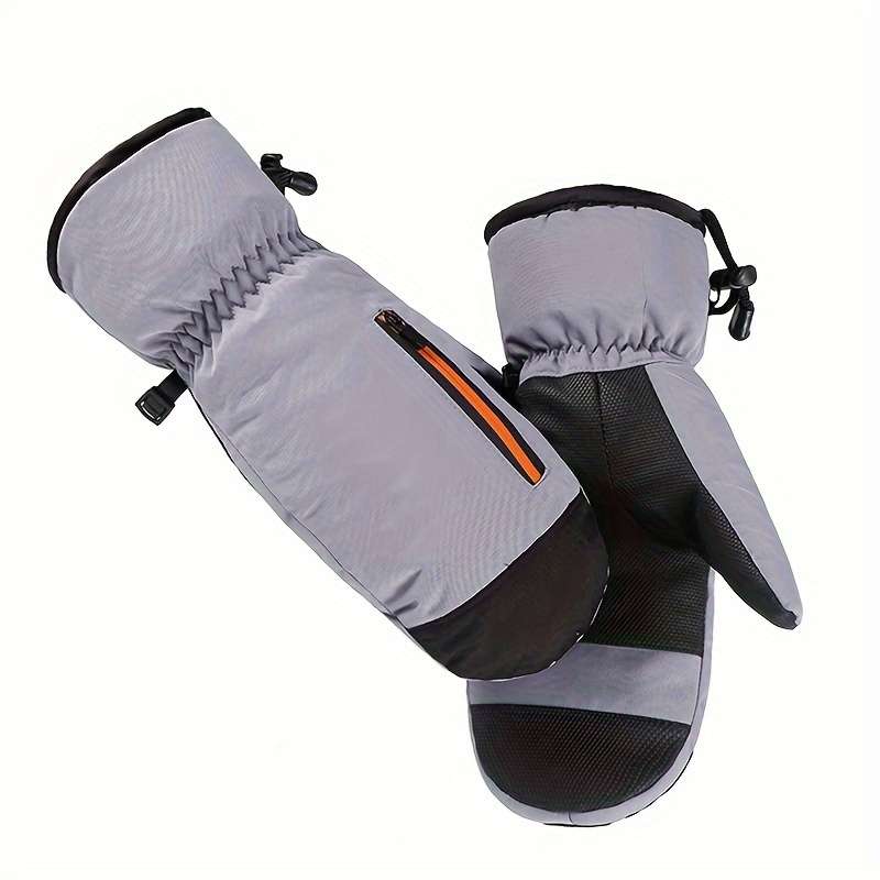 1 Pair Grey Warm Gloves