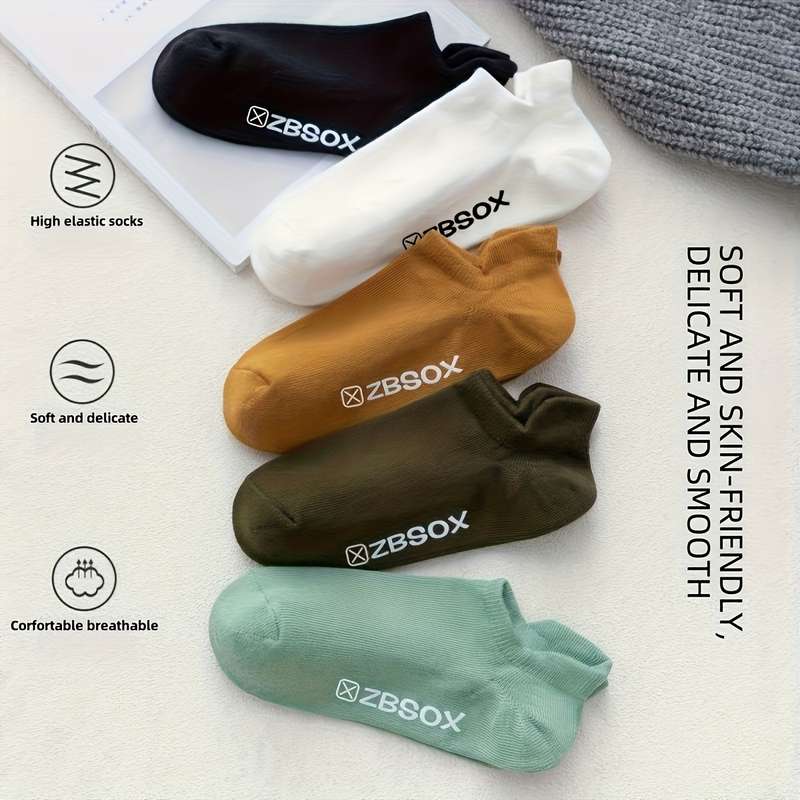 7 Pairs Color Mixing One Size High Elastic Socks