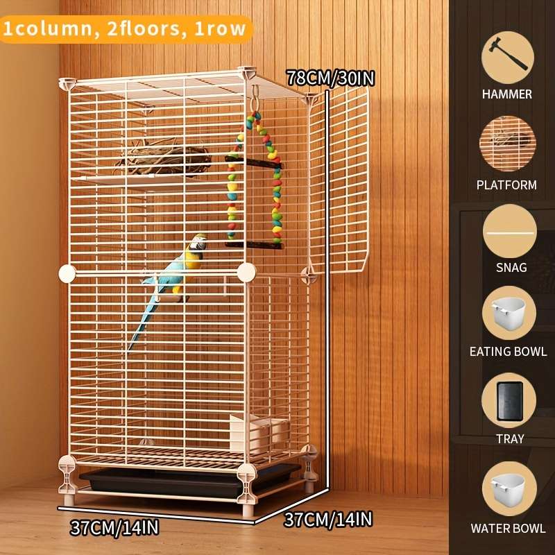 1pc Black Pet Cage