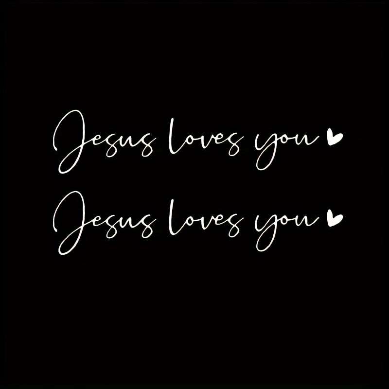1pc Black Jesus Christian Themed Stickers