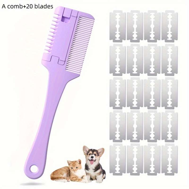1pc Black Size 1 Comb Add 1 bladePet Comb