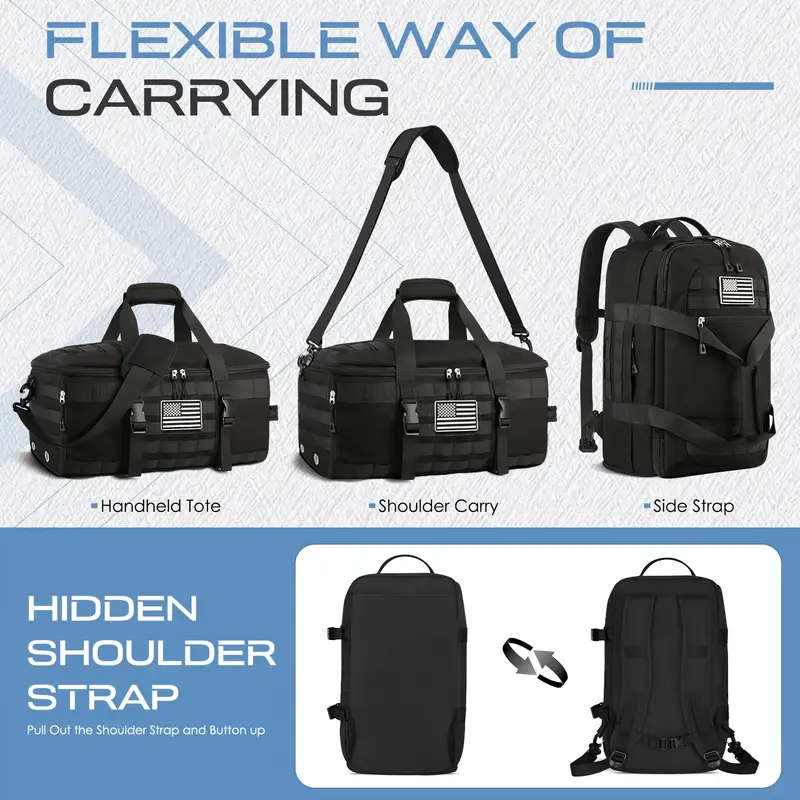 Gym bags for men women with shoe compartment 3in1 carry on bag travel