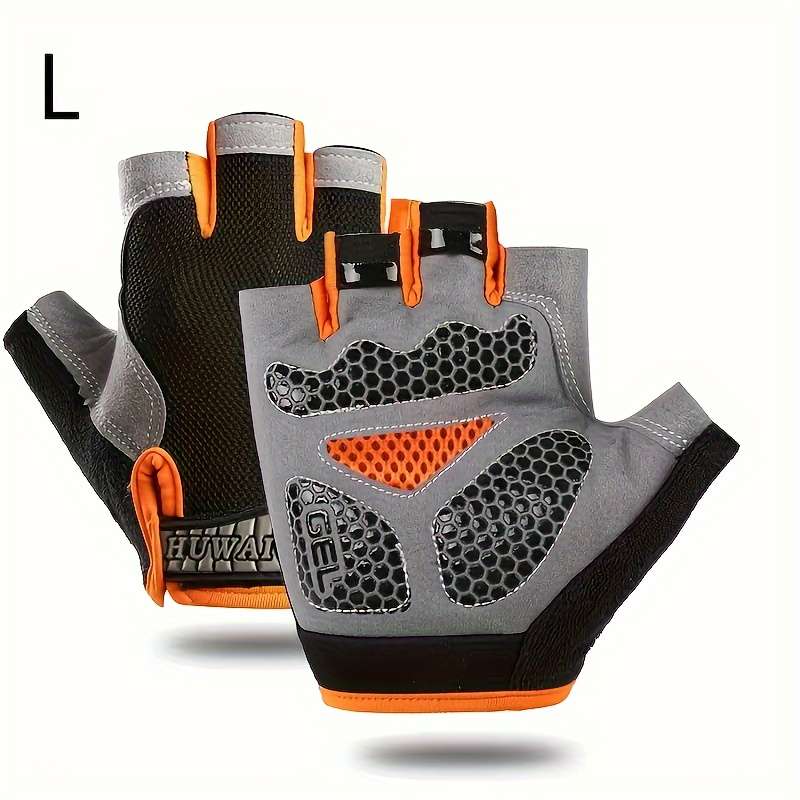 1 Pair Tangerine Size L Outdoor Sports Gloves
