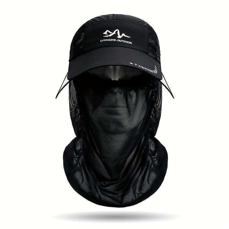 1pc Solid Color Breathable Baseball Hat With Thin Breathable Veil Lightweight Adjustable Sunscreen