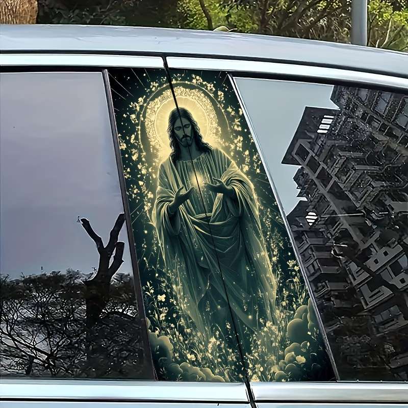 2pcs  25cm50cm Jesus Christian Themed Stickers
