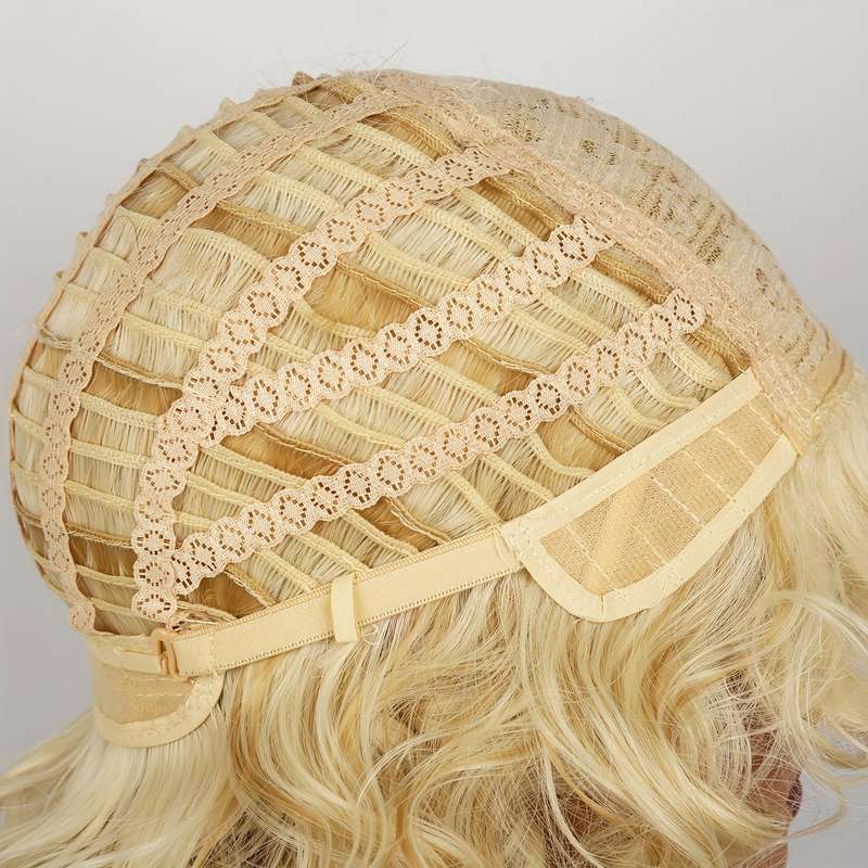 1Pc Golden 40.64cm Fashion Design Wig