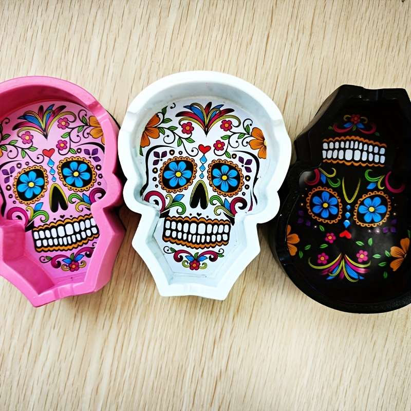 1pc Creative Skull-Shaped Ashtray for Easter Decoration