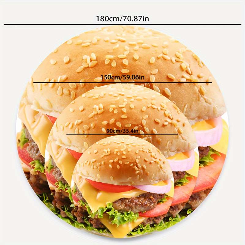1ps Blanket Color New Burger size 35.4in  90cm