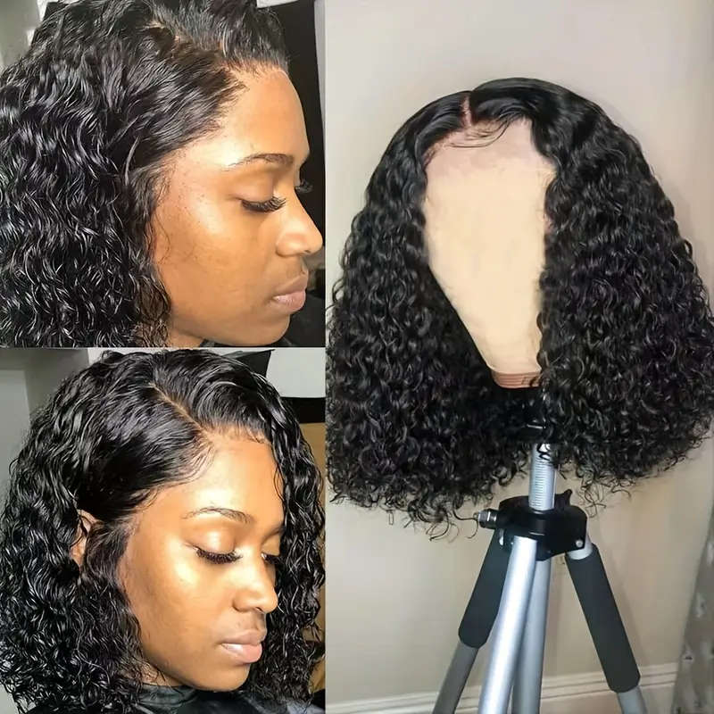 Density Brazilian Curly Bob Wig For Women