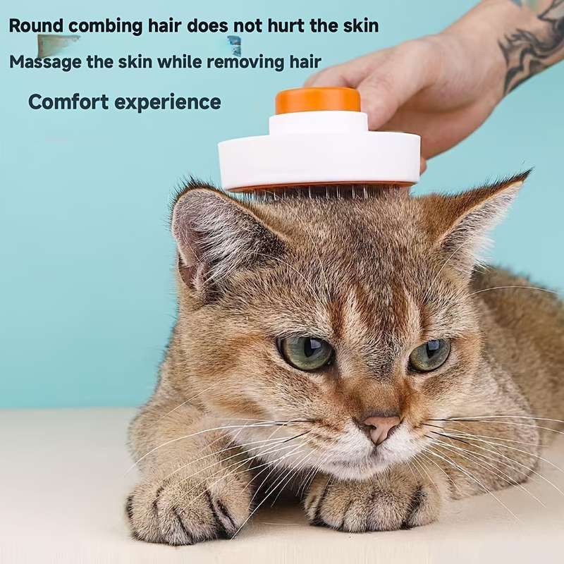 1pc Blazing Orange Pet Comb