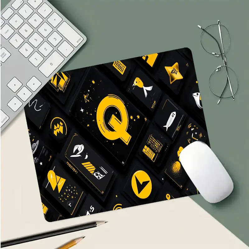 1pc 21x26cm Gaming Office Mouse Pad Waterproof Non-Slip Durable
