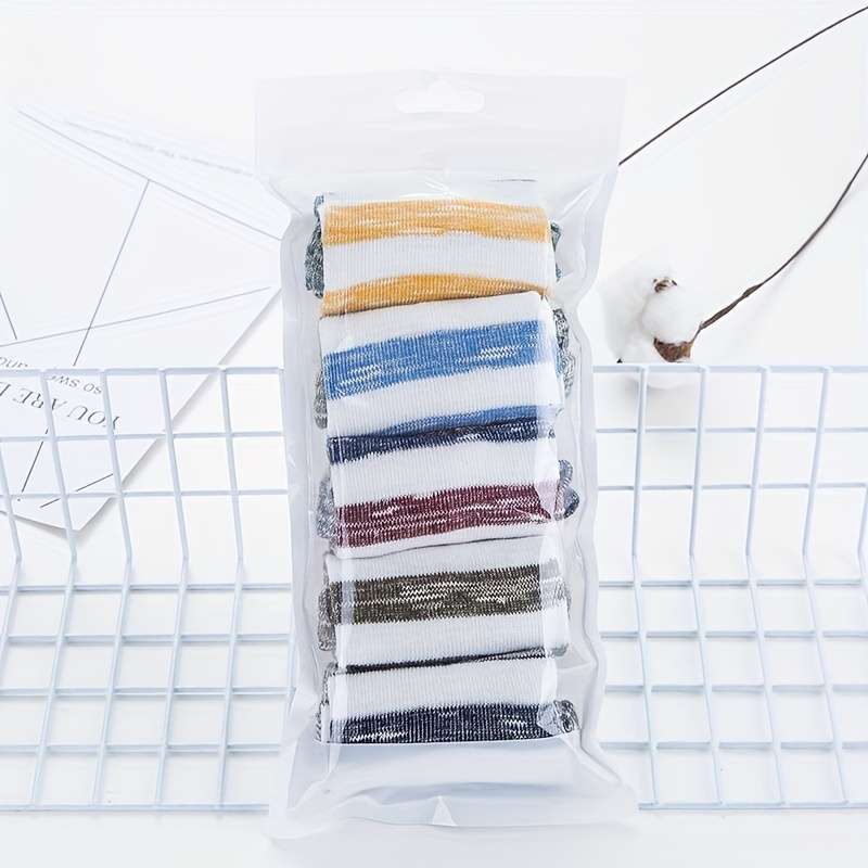 5 Pairs Mixed Color One Size High Elastic Socks