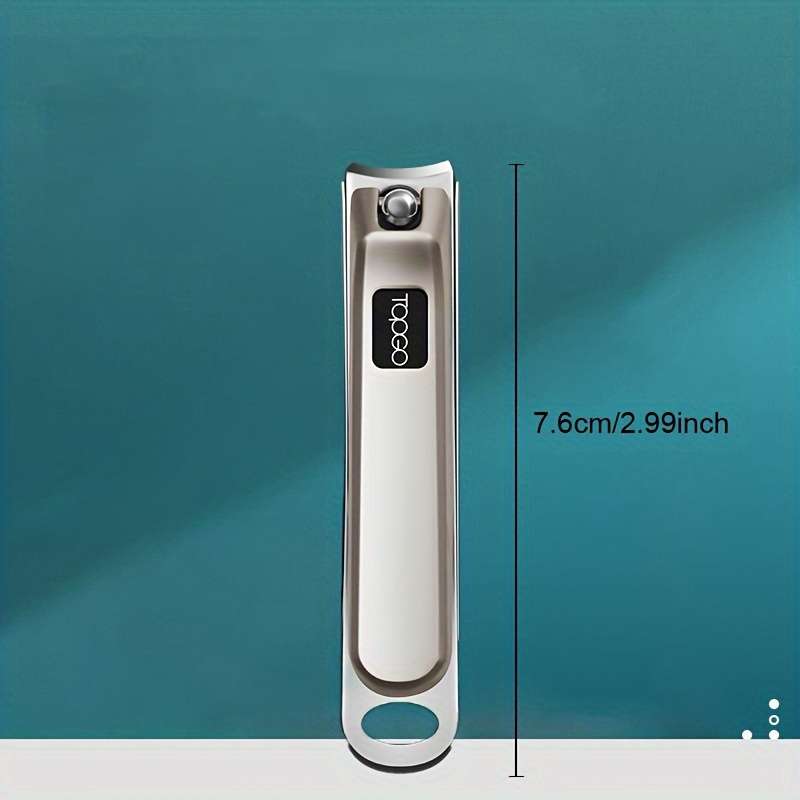 1pc Modern Nail Clipper with Sharp Edges Thick Stainless Steel Toenail and Fingernail Trimmer