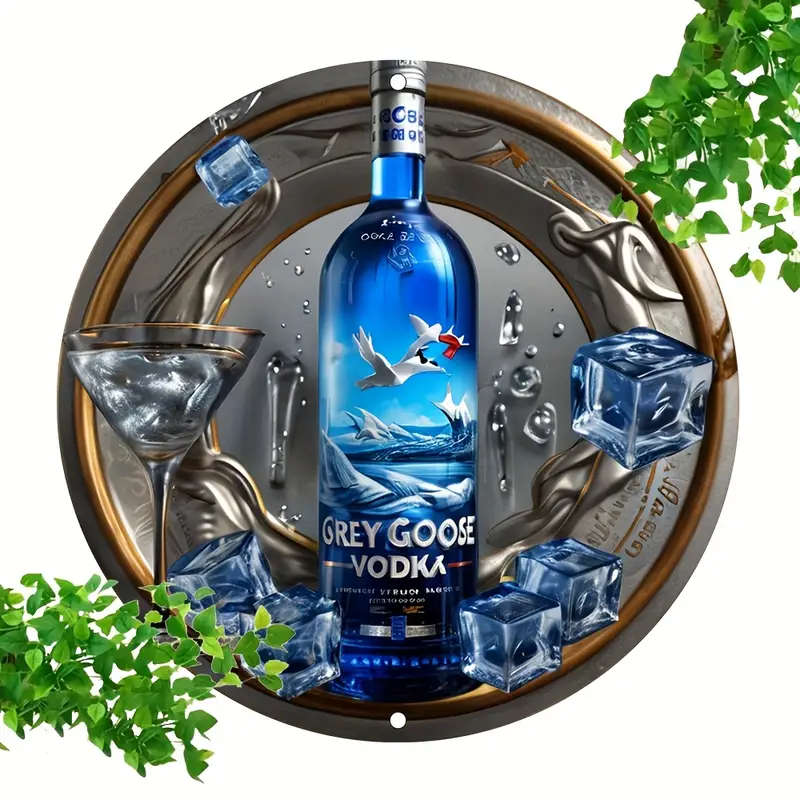 1pc Vintage Aluminum Round Tin Sign Flat Imitation Relief Style Decoration Wall Hanging Multipurpos
