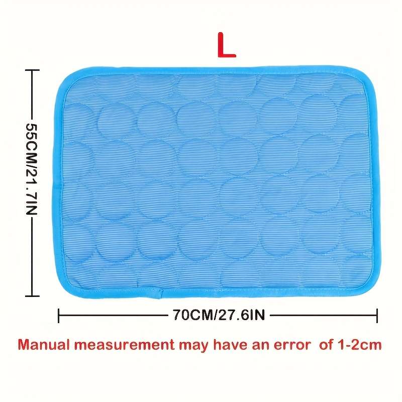 1piece Blue Viscose Mat Cooling Pad