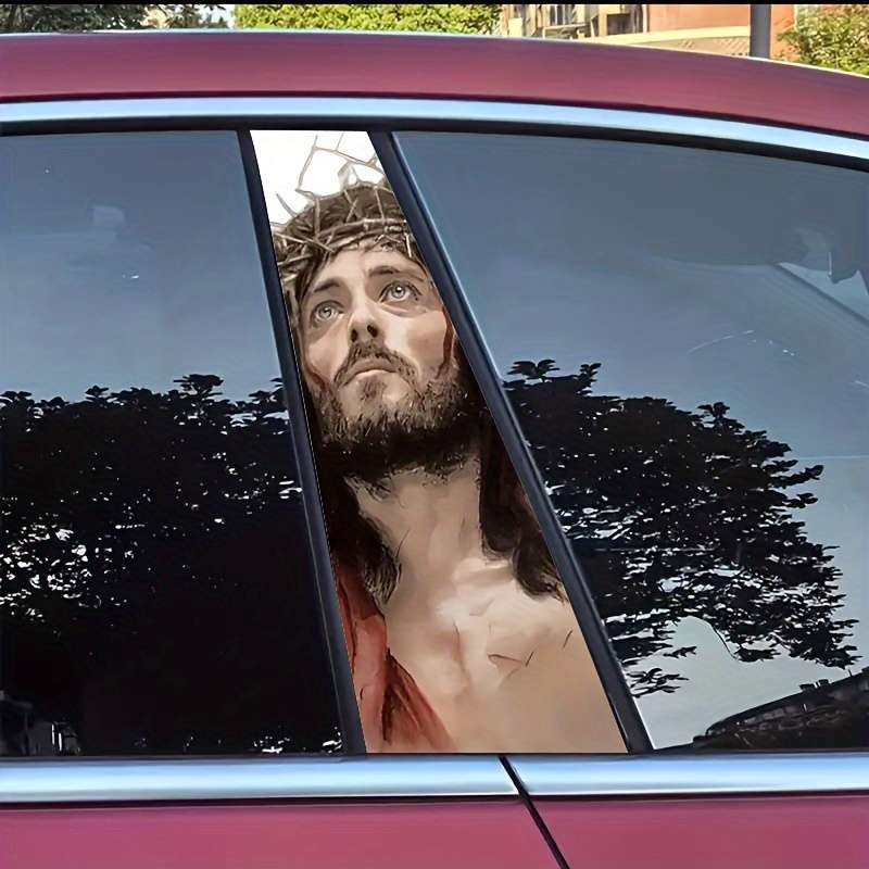 2pcs   Jesus Christian Themed Stickers