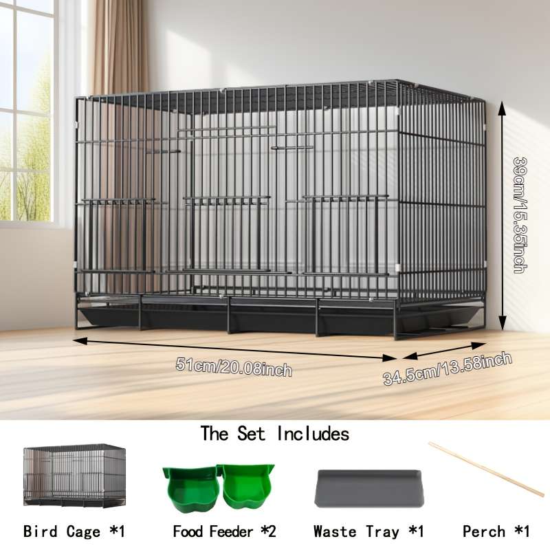 1pc Black size 50Pet Cage