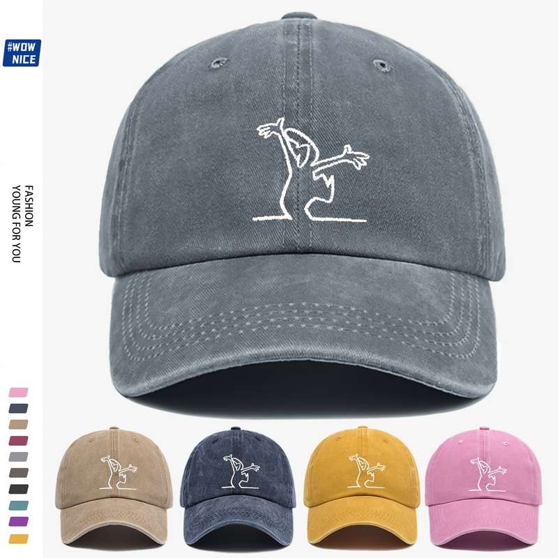 1pc Punpun Onodera Embroidered Baseball Cap Adjustable Breathable Polyester Hat with Vintage C
