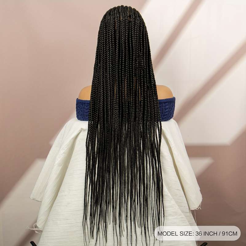 1Pc Black 86.36cm Fashion Design Wig
