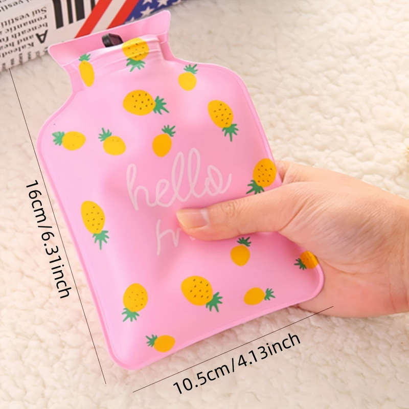 1pc Mini Reusable Hot Cold Water Bottle PVC Travel-Size Assorted Designs for Home Comfort Travel