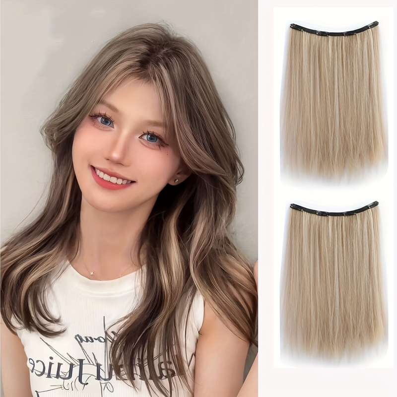 1Pc Flax Golden 50.8cm Fashion Design Wig