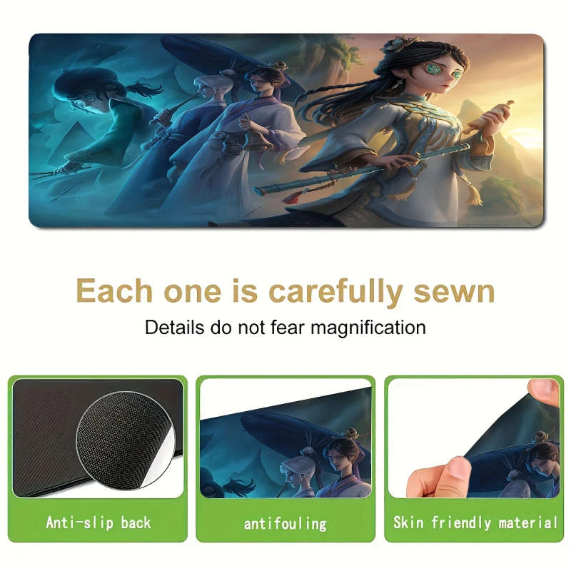 1pc 40x90cm Ancient Warrior Team Image Gaming Mouse Pad Durable Odorless Rubber Desk Mat