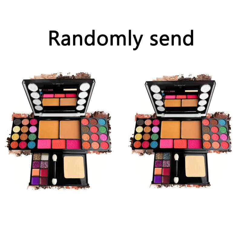 37pcs Ultimate Makeup Kit Eyeshadow Palette Blush Lip Gloss Contouring Set with Applicators Perfect