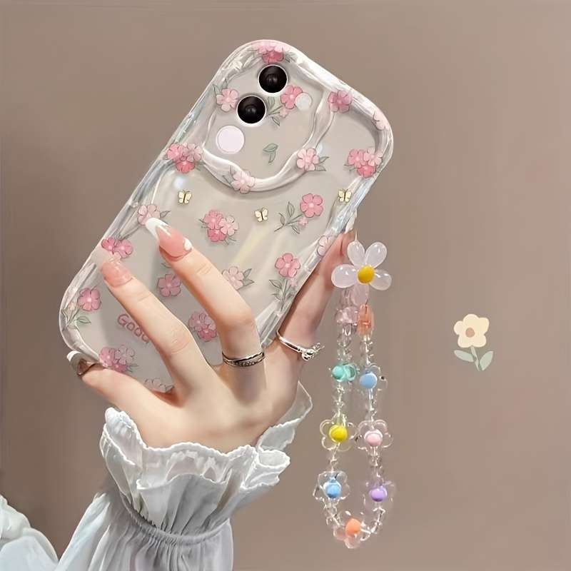 1pc Transparent Pink For Samsung Galaxy A52 5G Phone Cases
