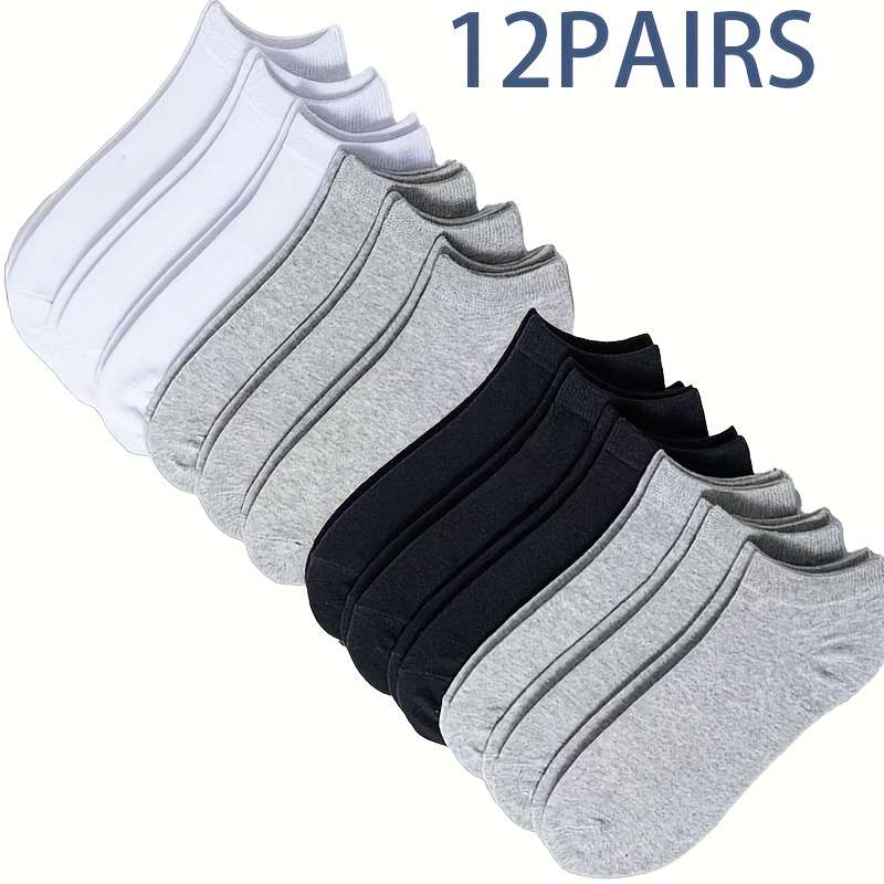 12 Pairs Mixed Color One Size High Elastic Socks