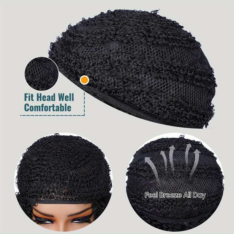 1Pc Black Highlight Blonde 30.48cm Fashion Design Wig