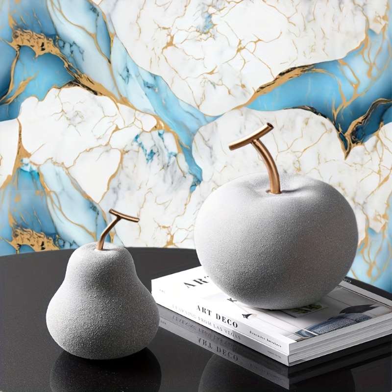 1PC Wall StickersBlue Golden15.8inX39.37in 40cmX1m
