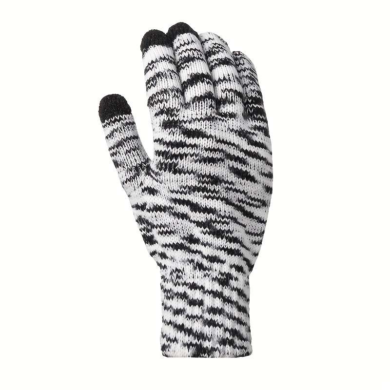 1 Pair Dark Green Color Warm Gloves