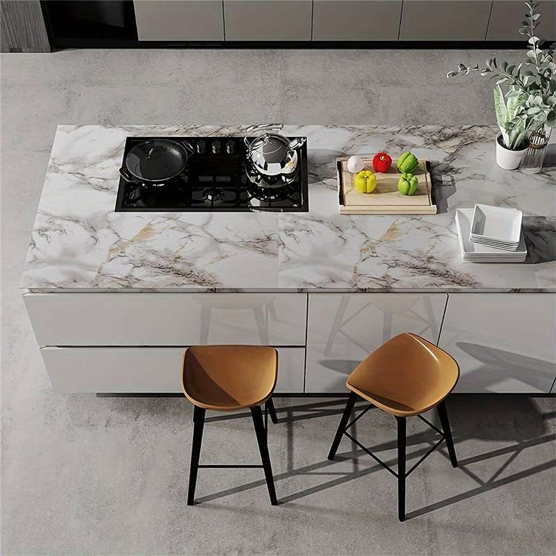 1PC Wall StickersWhite Background Gray StOne40.13cmX100.0cm