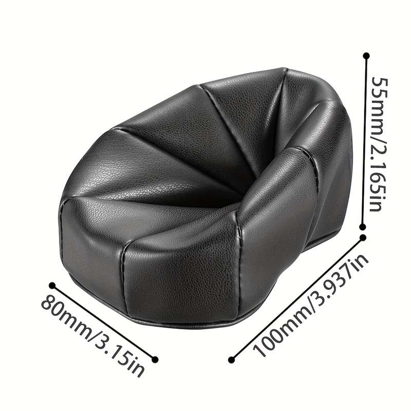 1pc Sofa Pipe Stand Durable Plastic Ashtray Holder with Ergonomic Design Black Modern Home Decor