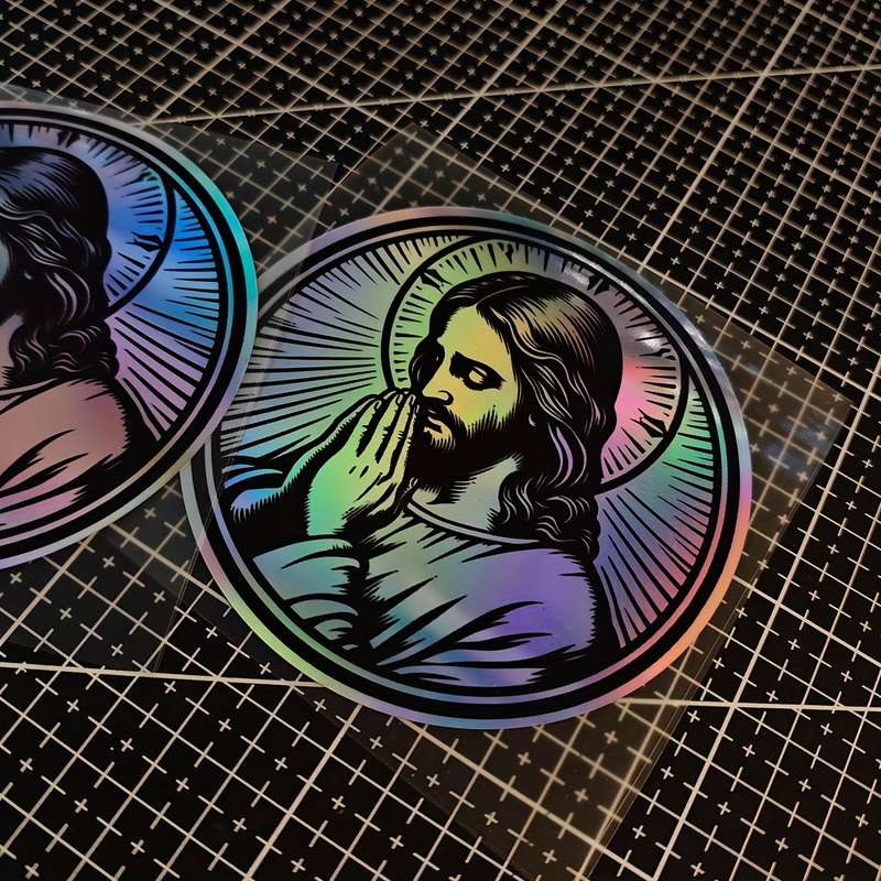 1pc Jesus Christian Themed Stickers