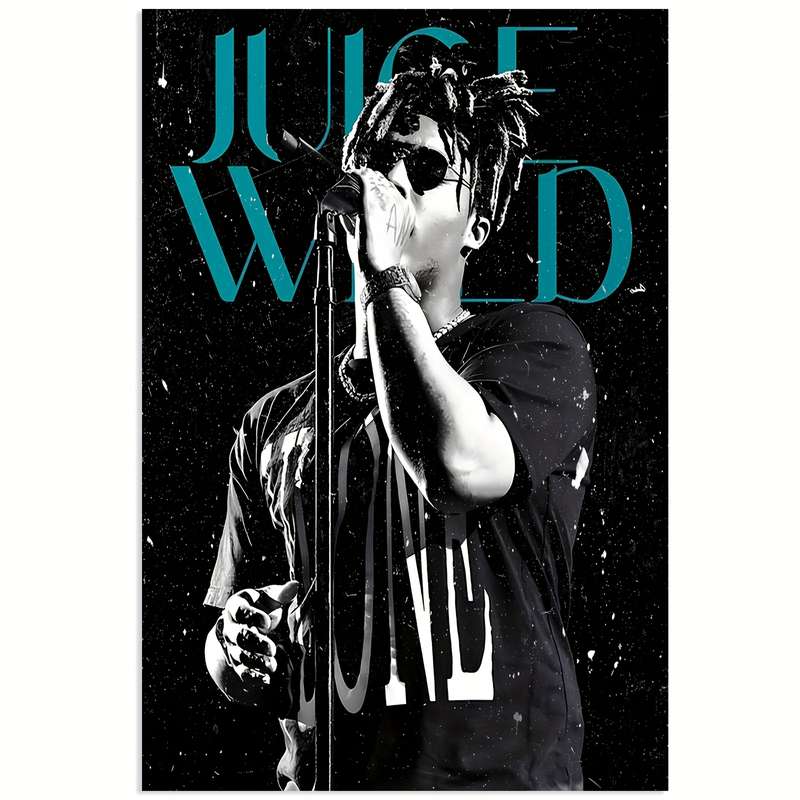 1pc 30.48x45.72 cm Frameless Canvas Poster Vintage JUICE WRILD Art Print by ARTistic DESIGN Bl