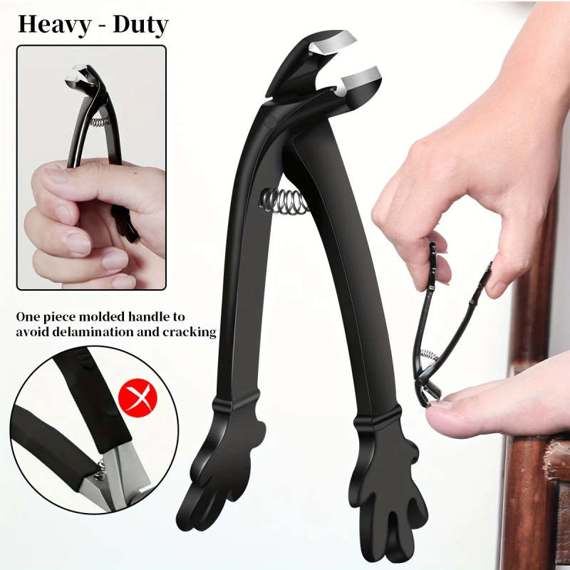 6pcs Heavy Duty Toenail Clippers for Seniors Thick Toenails Slanted Curved Blade Toe Nail Clippers f