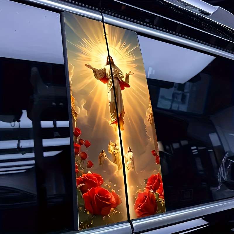 2PCS Jesus Christian Themed Stickers