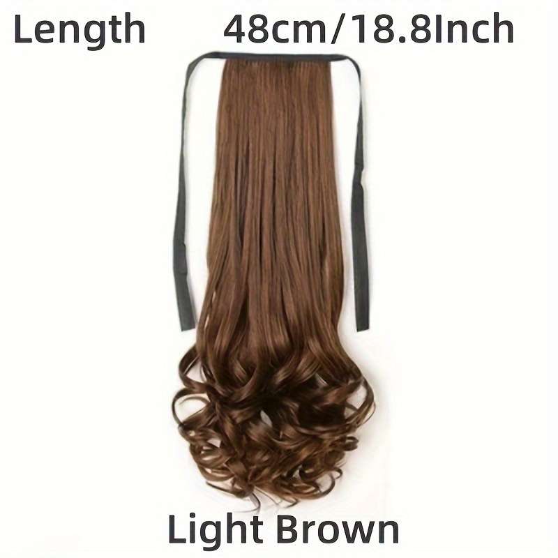 1Pc Natural Color 4A 45.72cm Fashion Design Wig