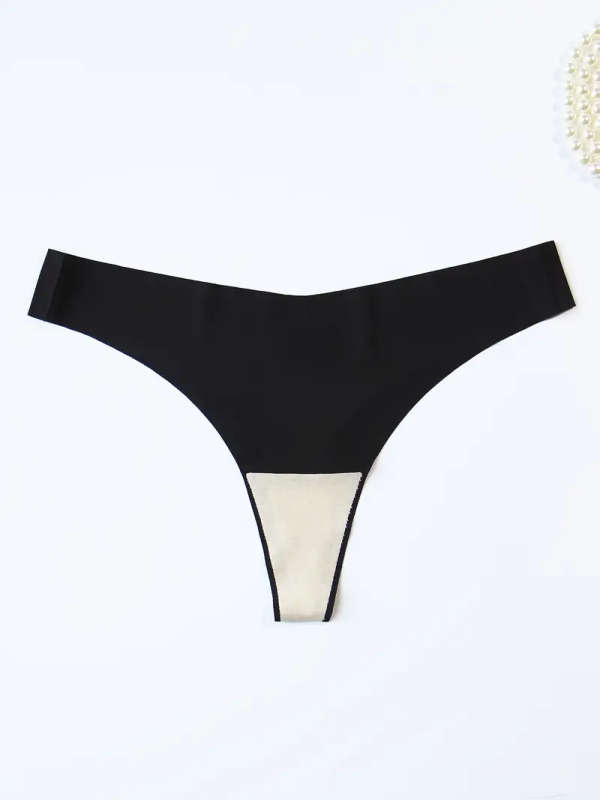 12pcs Size M Plain-Colored Non-Marked V-Style Sexy Ladies Underwear Non-Marked Breathable Soft