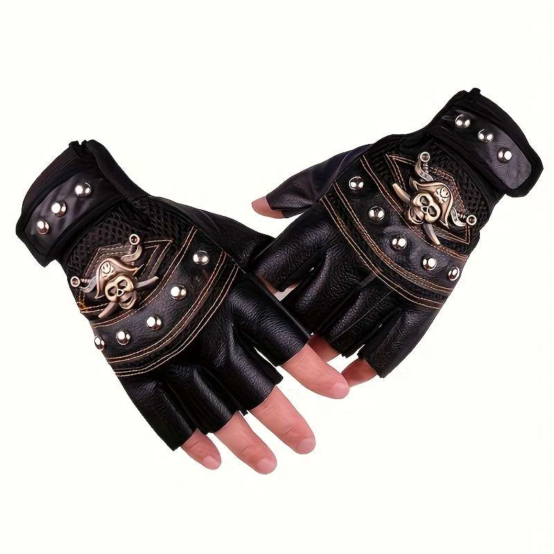 1 Pair Blue Outdoor Sports Gloves
