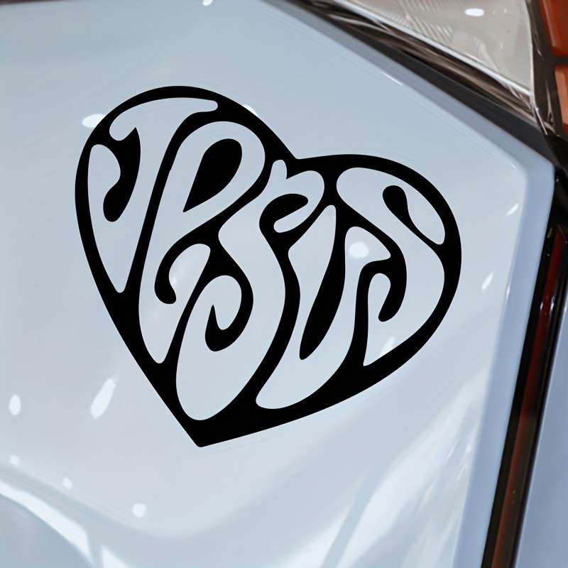 1pc Jesus Heart 20X16.9CM Jesus Christian Themed Stickers