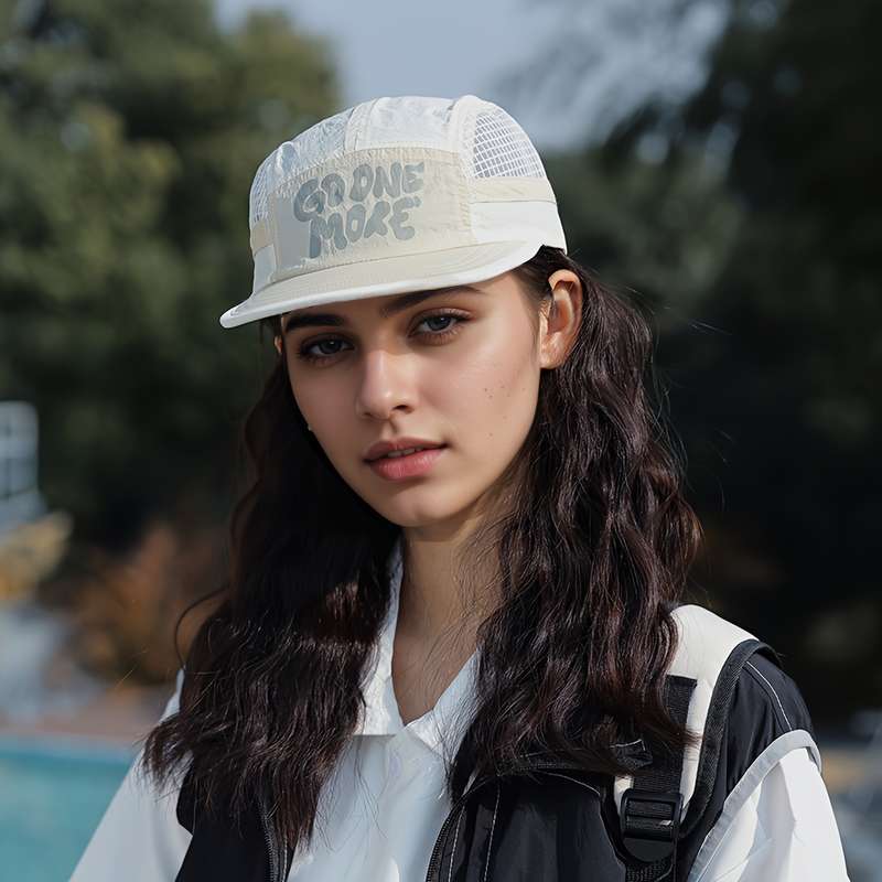 1pc Breathable Mesh Baseball Cap Quick-Dry Sun-Protective with Adjustable Strap GOD ONE MA